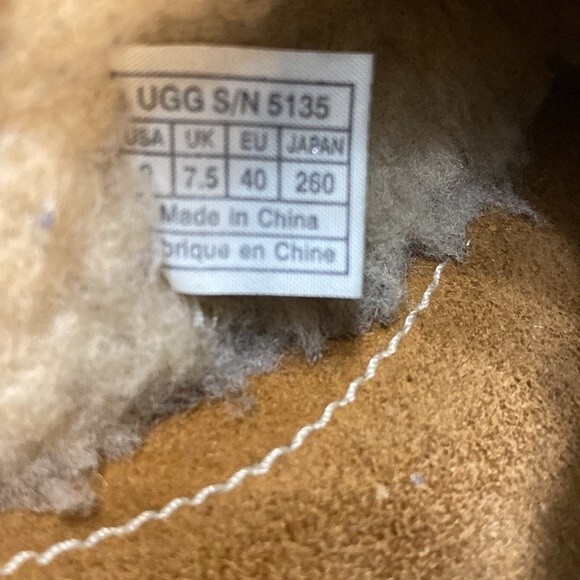 UGG Kohala 5135 Brown Sheepskin Lined Suede Slip On Clog Shoes Size 9 Women’s - Picture 8 of 14